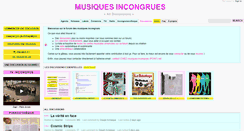 Desktop Screenshot of musiques-incongrues.net